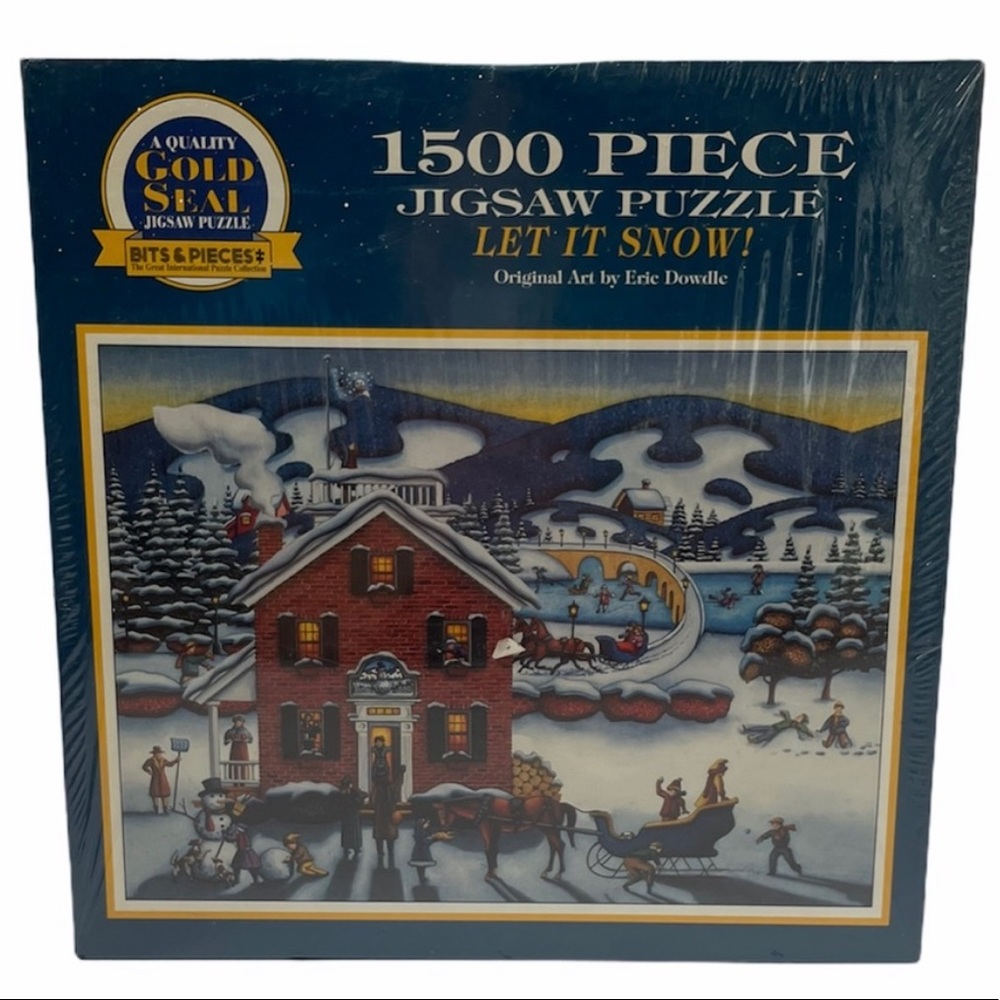 Puzzle Let it Snow 1500 Pc Jigsaw Colorful Outdoor Winter Holiday Nature Art